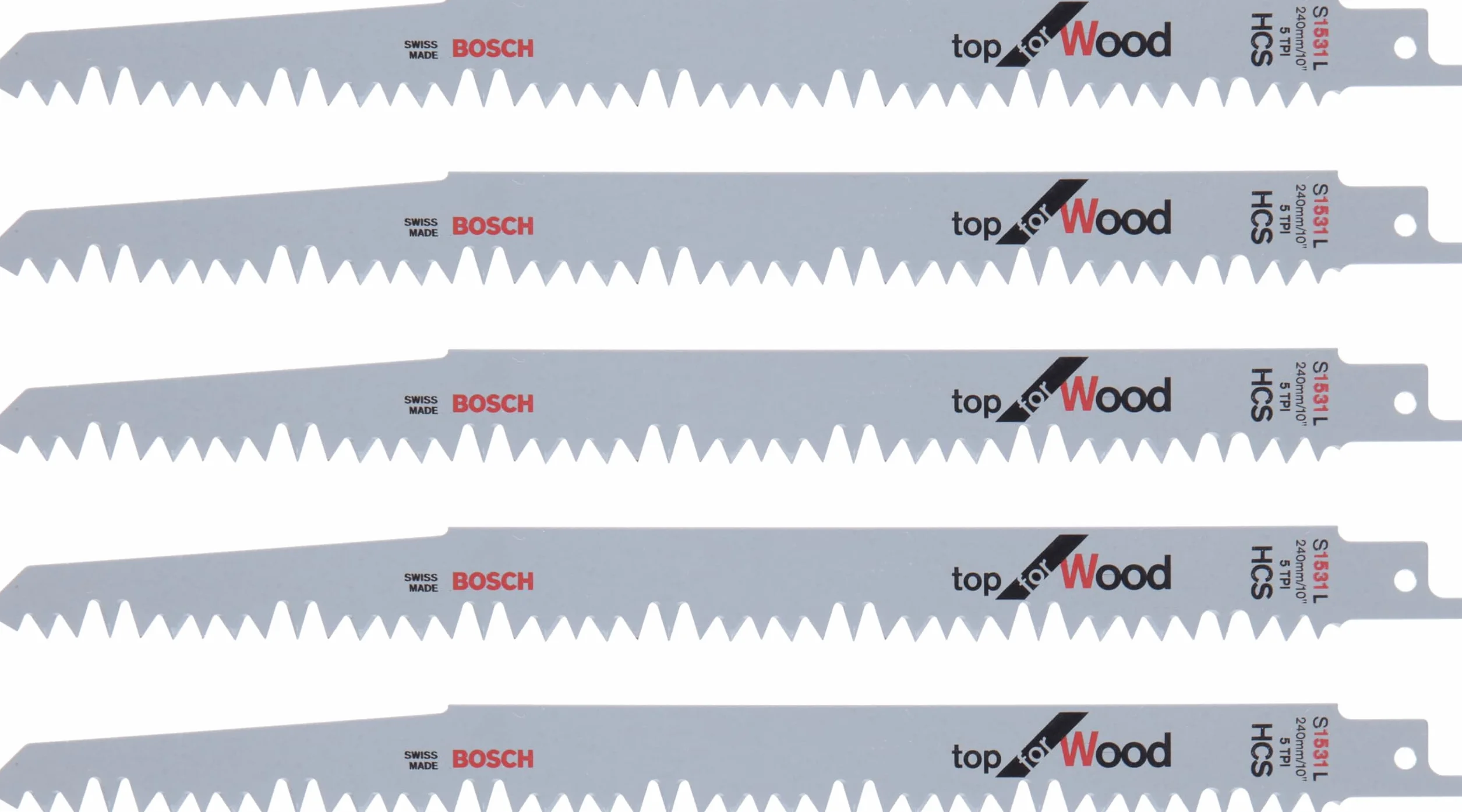 Bosch Professional 2 szt. Brzeszczot do piły szablastej S 1531 L Top for Wood