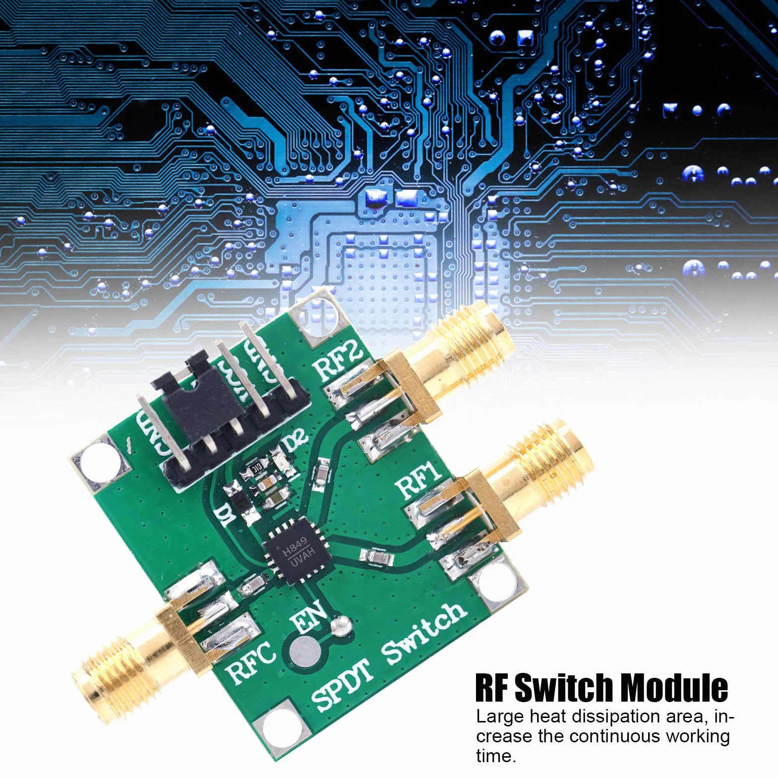 Standardowy moduł przełącznika RF, bezprzewodowy pilot zdalnego sterowania HMC349, HMC849 3-5V 50 omów z PCB,moduł