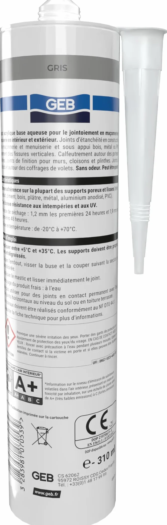 GEB ACRYBAT akryl uszczelniający szary 310ml