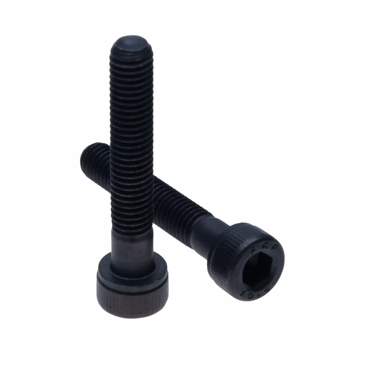 Cylinder Hex Sruby z łbem Walcowym M10x50 (Opakowanie Zawiera 2 sztuk) Gatunek Stali 10.9 Gniazdko Klucz Imbusowy Wkręt Łączniki Gwintowe Heavy Duty Certyfikowany Standard DIN912 Czarny (10mm x 50mm)