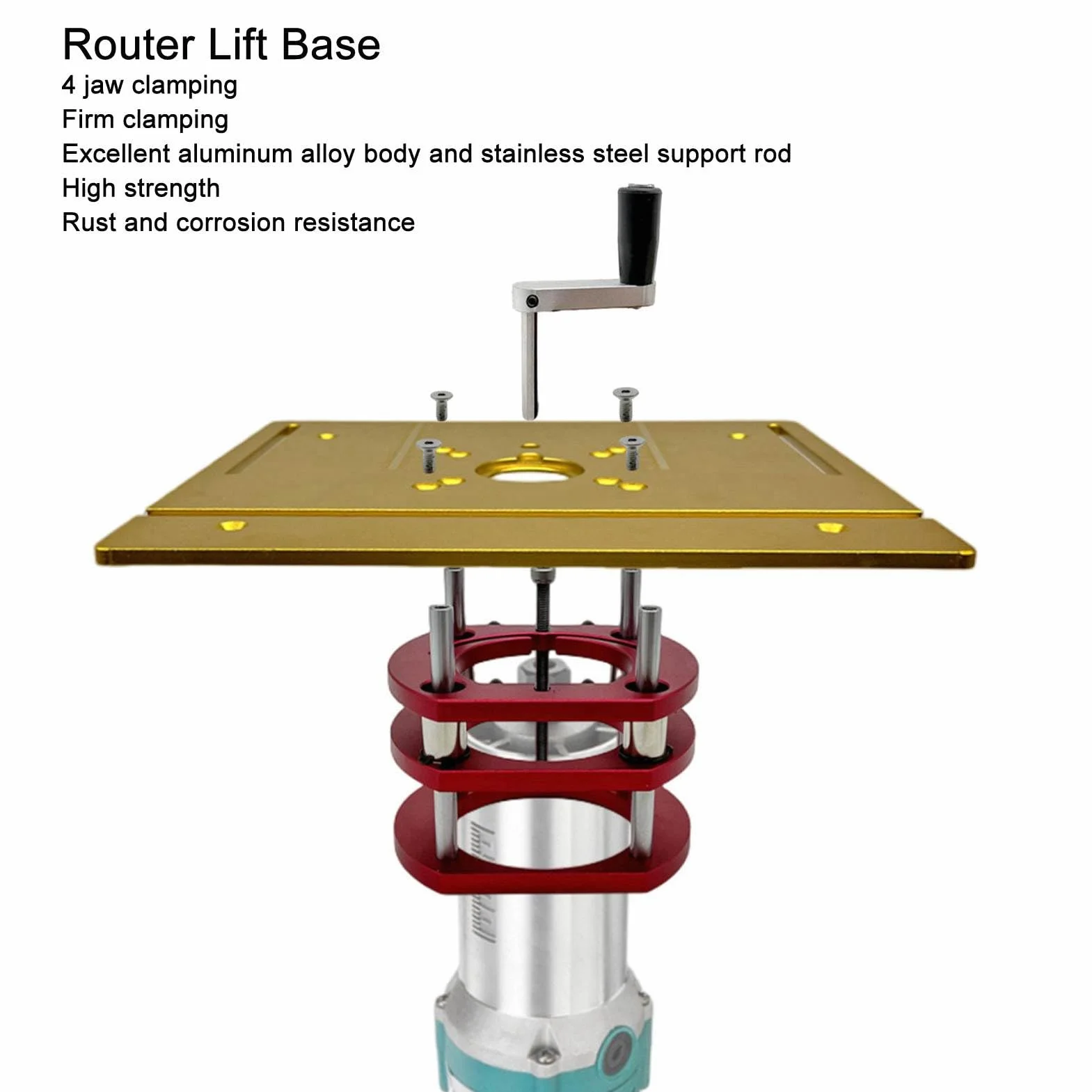 Ejoyous Router Lift, płyta wstawkowa stołu frezarskiego, regulacja wysokości 51mm