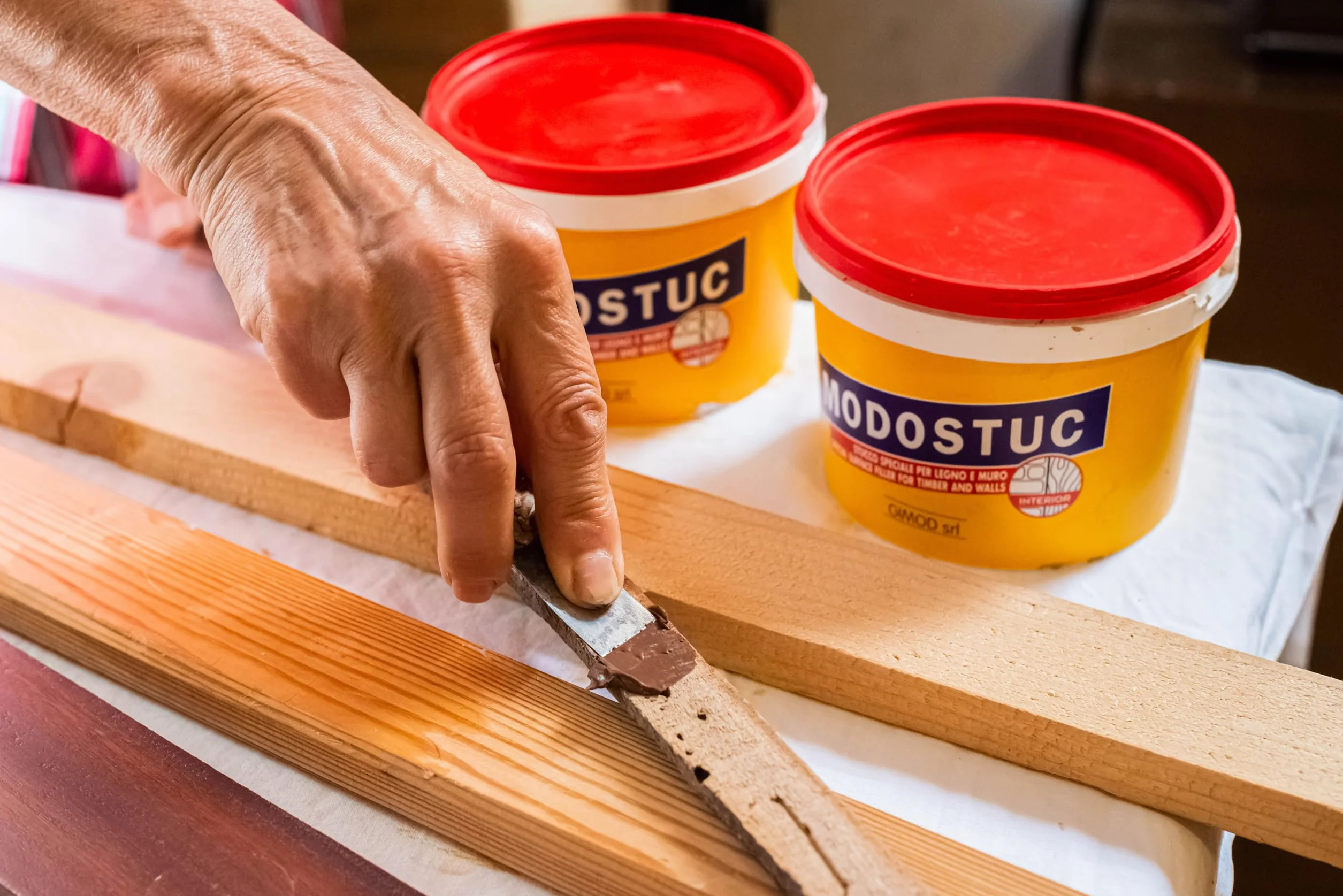 Modostuc - Szpachlówka do drewna 1 kg - Dąb