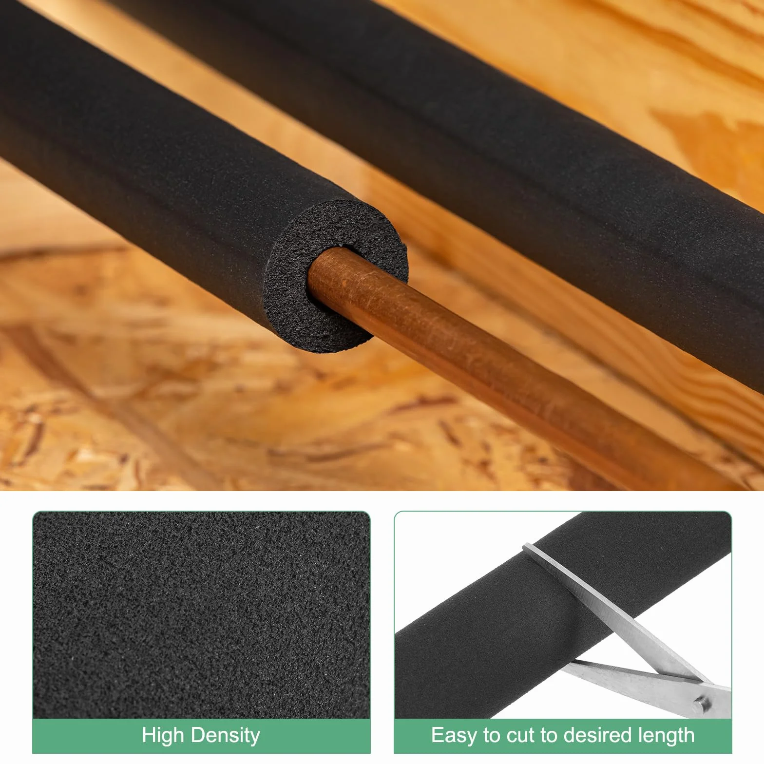 M METERXITY 4-pak rur izolacyjnych piankowych, średnica 18 mm 30 mm, długość 295 mm, do stojaka na gitarę