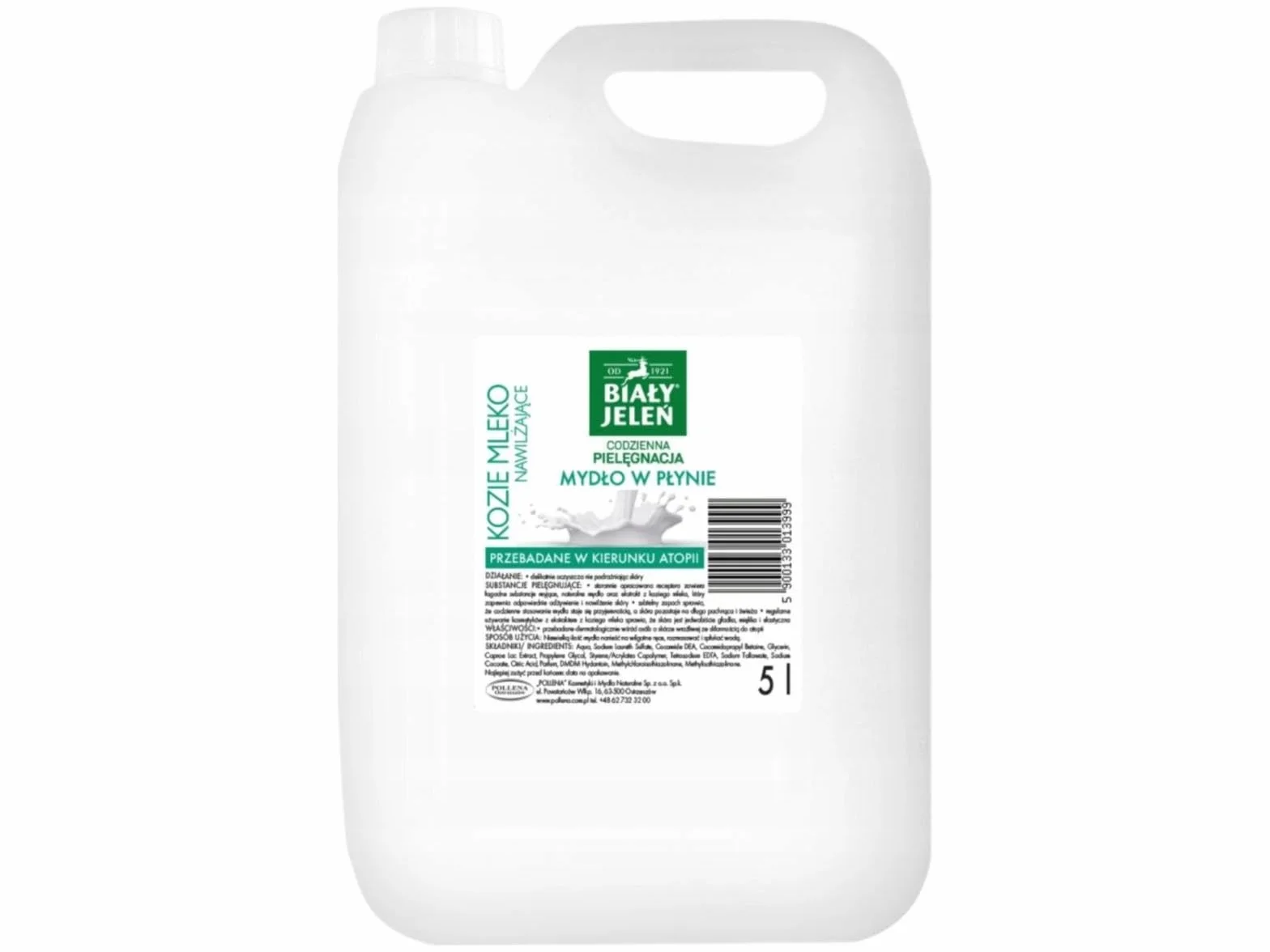 Mydło w płynie Kozie mleko BIAŁY JELEŃ - zapas 5 l