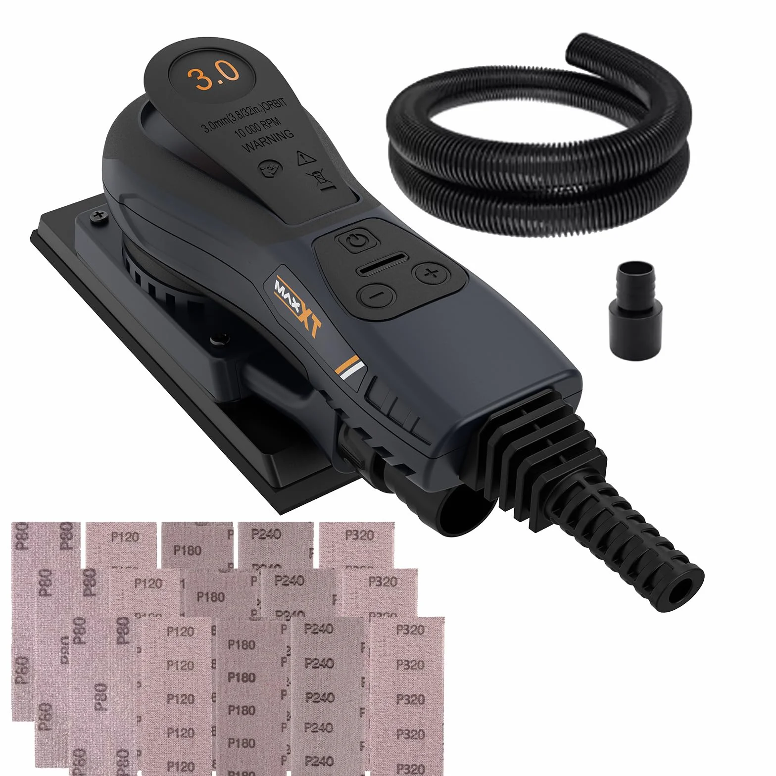 MAXXT Elektryczna szlifierka oscylacyjna bezszczotkowa 350 W 3 mm 4000-10000 obr./min