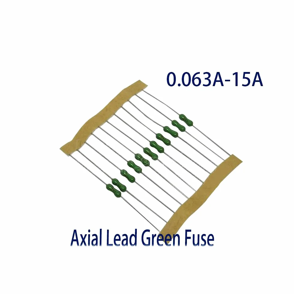 Bezpiecznik osiowy zielony 750mA Szybki uderzenie Pico Resistance Fuse 10szt