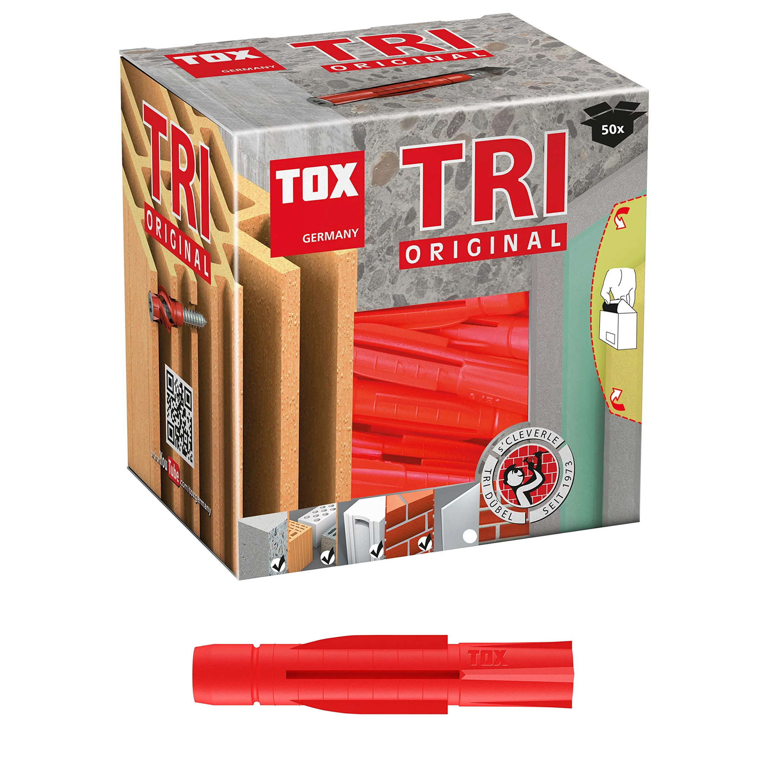 TOX Kołek rozporowy uniwersalny Tri 10 x 61 mm 50 sztuk