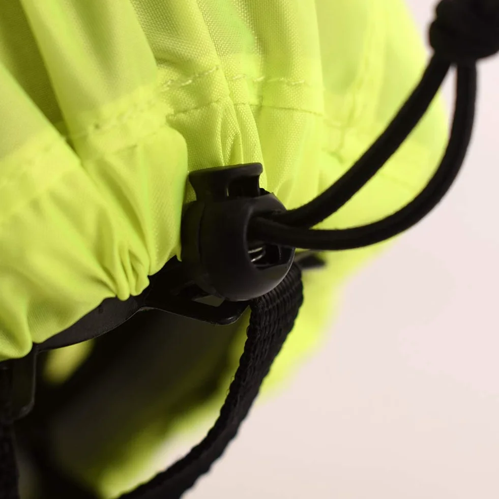 Osłona przeciwdeszczowa na kask rowerowy z paskami odblaskowymi, ochrona przed deszczem, odporna na działanie wody, wysoka widoczność