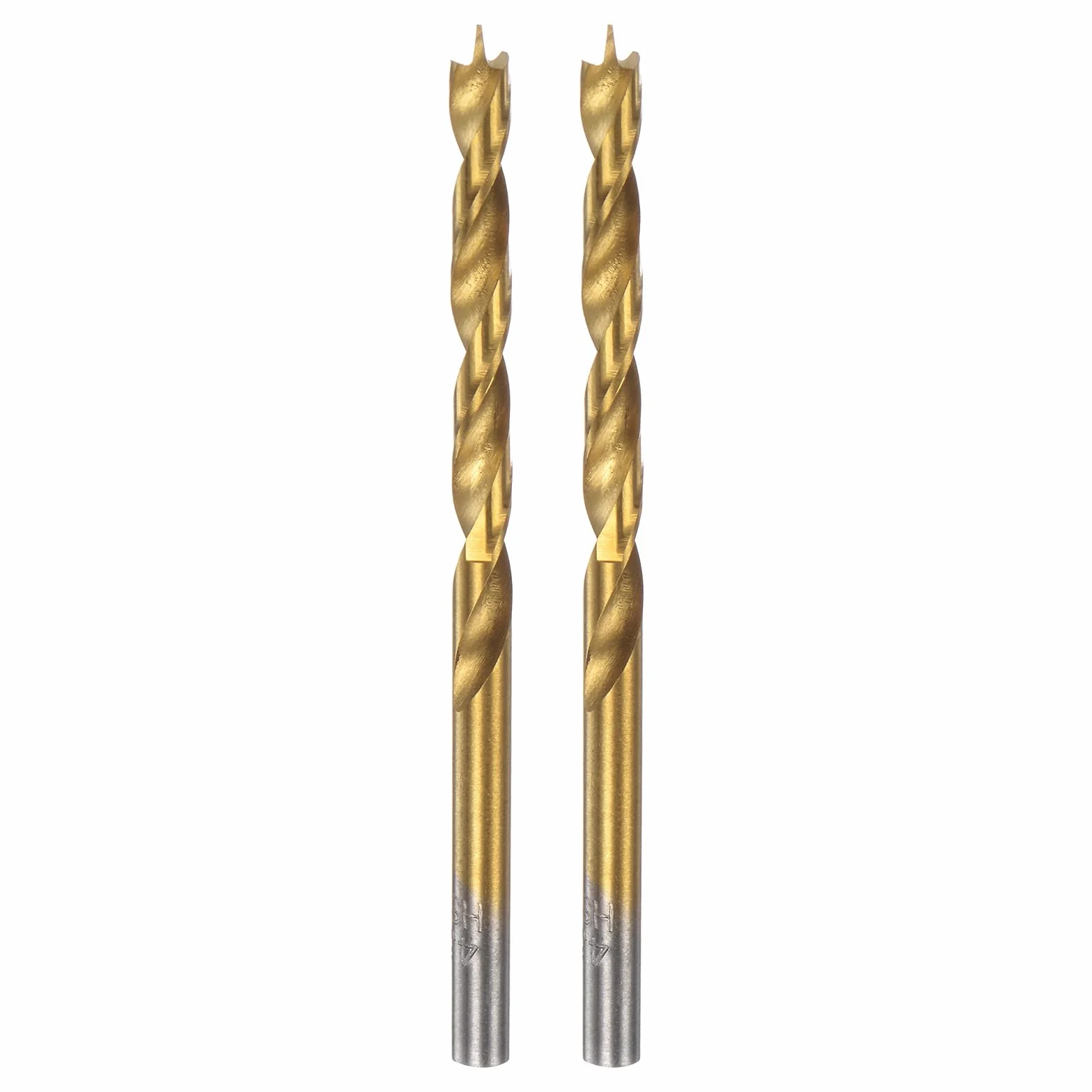 QUARKZMAN wiertła Brad Point 4,5 mm (11/64") prosty okrągły trzpień wiertło spiralne do drewna gumy