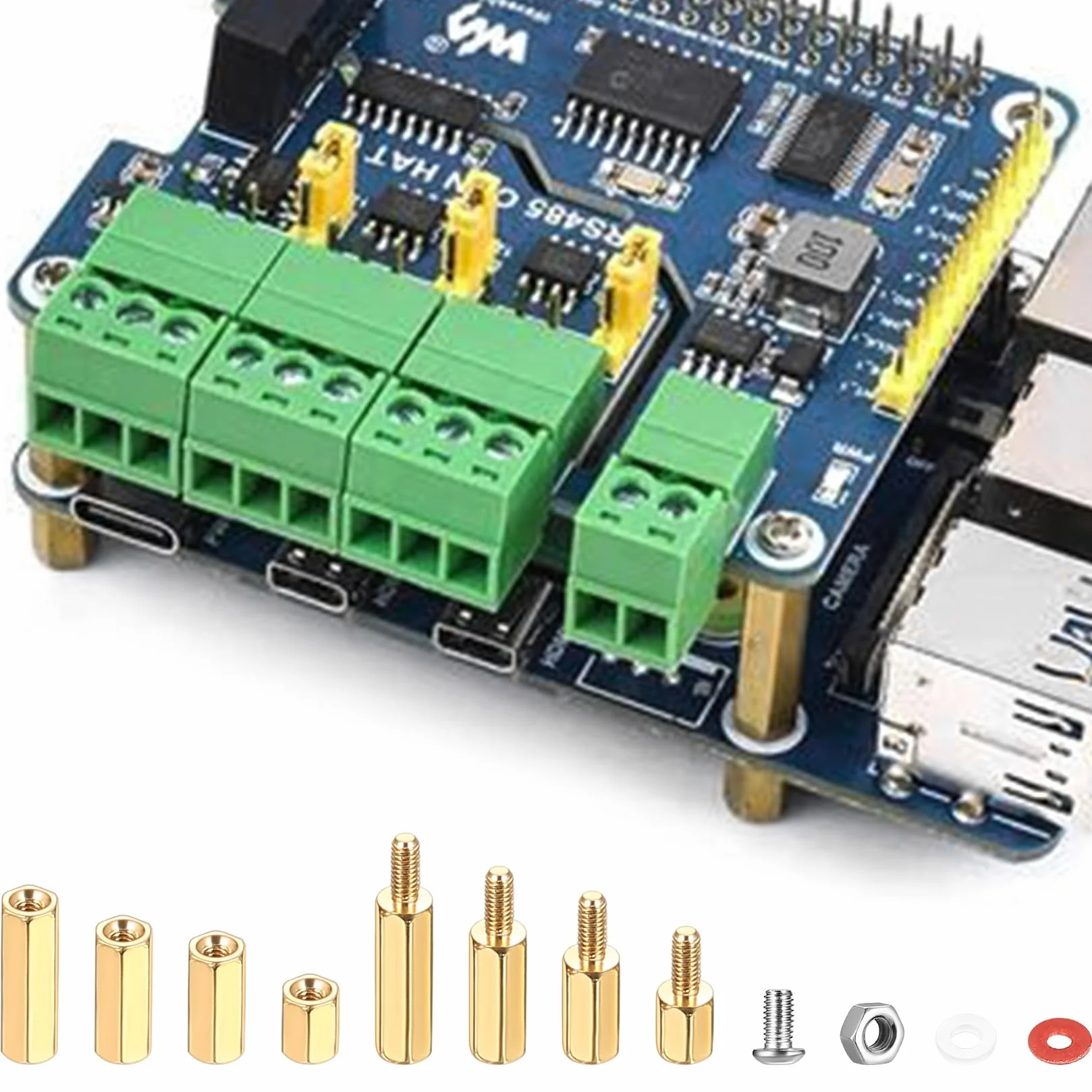 Zestaw 320 sztuk M3 mosiężne sześciokątne śruby i nakrętki dystanse PCB