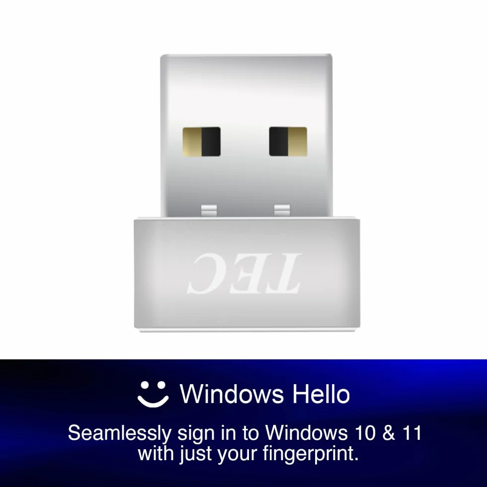 TEC SecureTouch TE-FPA3-MC czytnik linii papilarnych USB Windows Hello