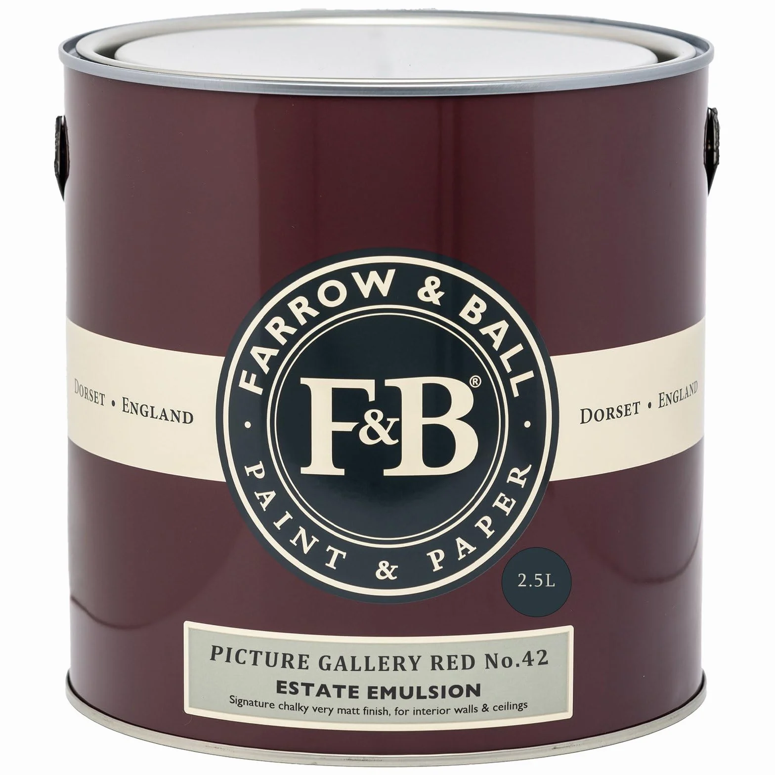 Farrow & Ball Estate Emulsion farba matowa 2,5 litra Picture Gallery Red 42
