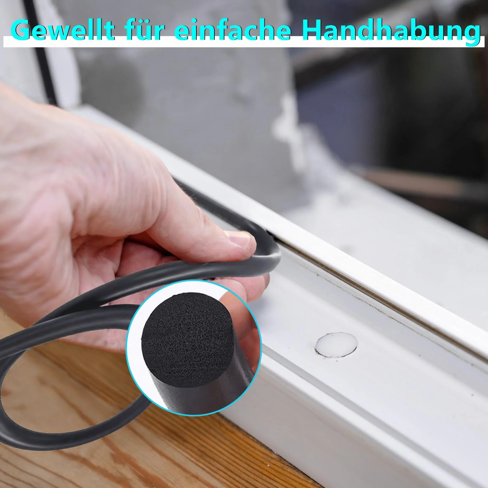 Uszczelka gumowa okrągła 10 m x Ø 10 mm odporna na wysokie temperatury