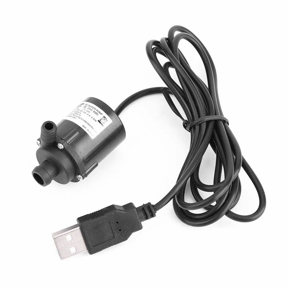 Bezszczotkowa pompa wodna JT-160 DC 5V 2W USB mikrozanurzeniowa cicha