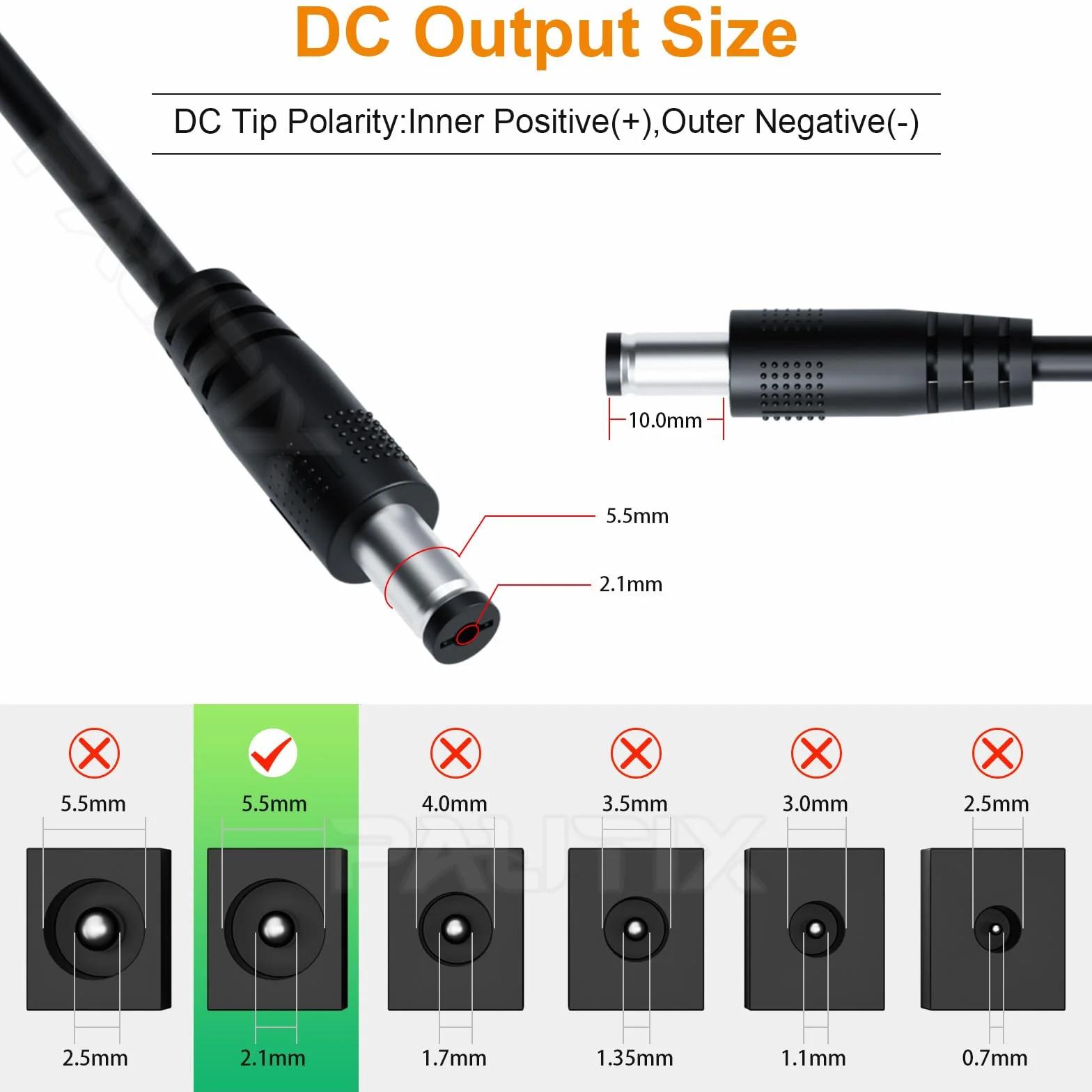 PAUTIX Zasilacz LED DC24V 6,25A 150W AC100-240V z wtyczką UE