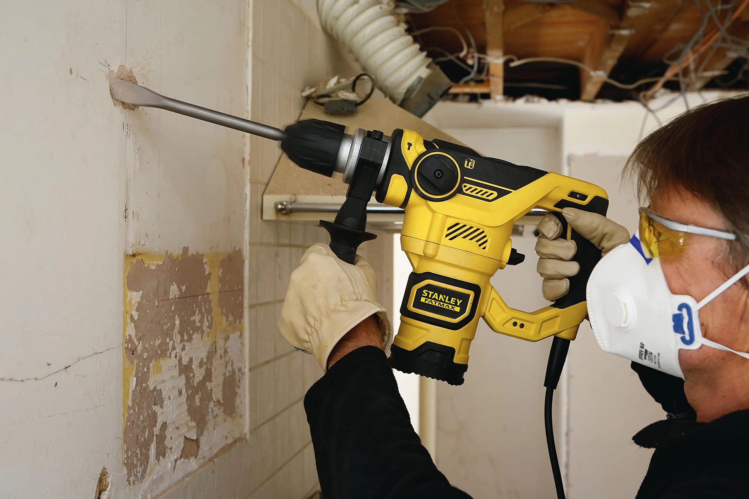 STANLEY Młotek SDS-Plus 1250W 3,5J 3 Modos 0-850 RPM 4100 IPM z Walizką