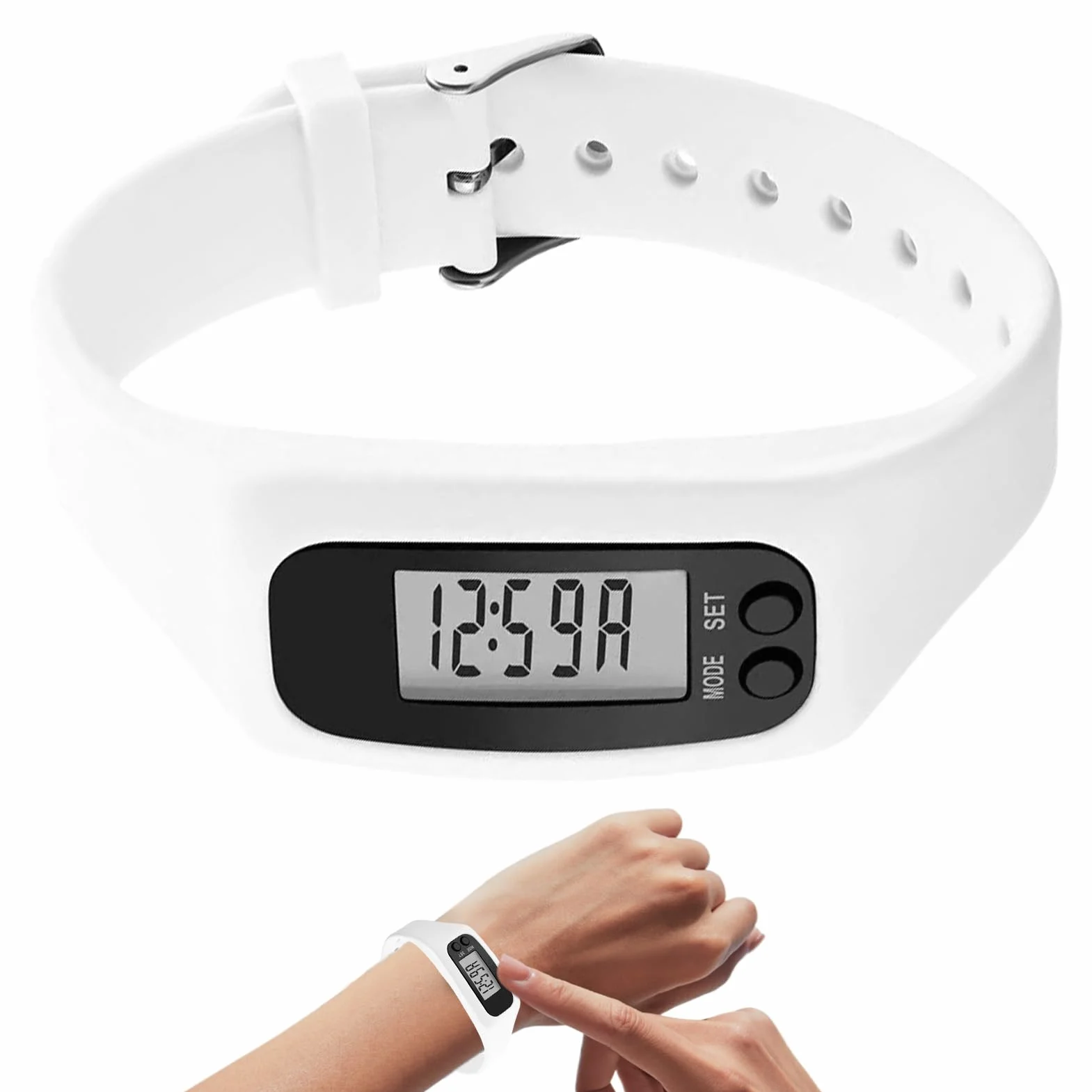 Step Watch, bez aplikacji, bez telefonu, monitor | sportowe inteligentne zegarki licznik kalorii – do chodzenia fitnessu na co dzień podróż dojazdy do pracy jogging piesze wycieczki park