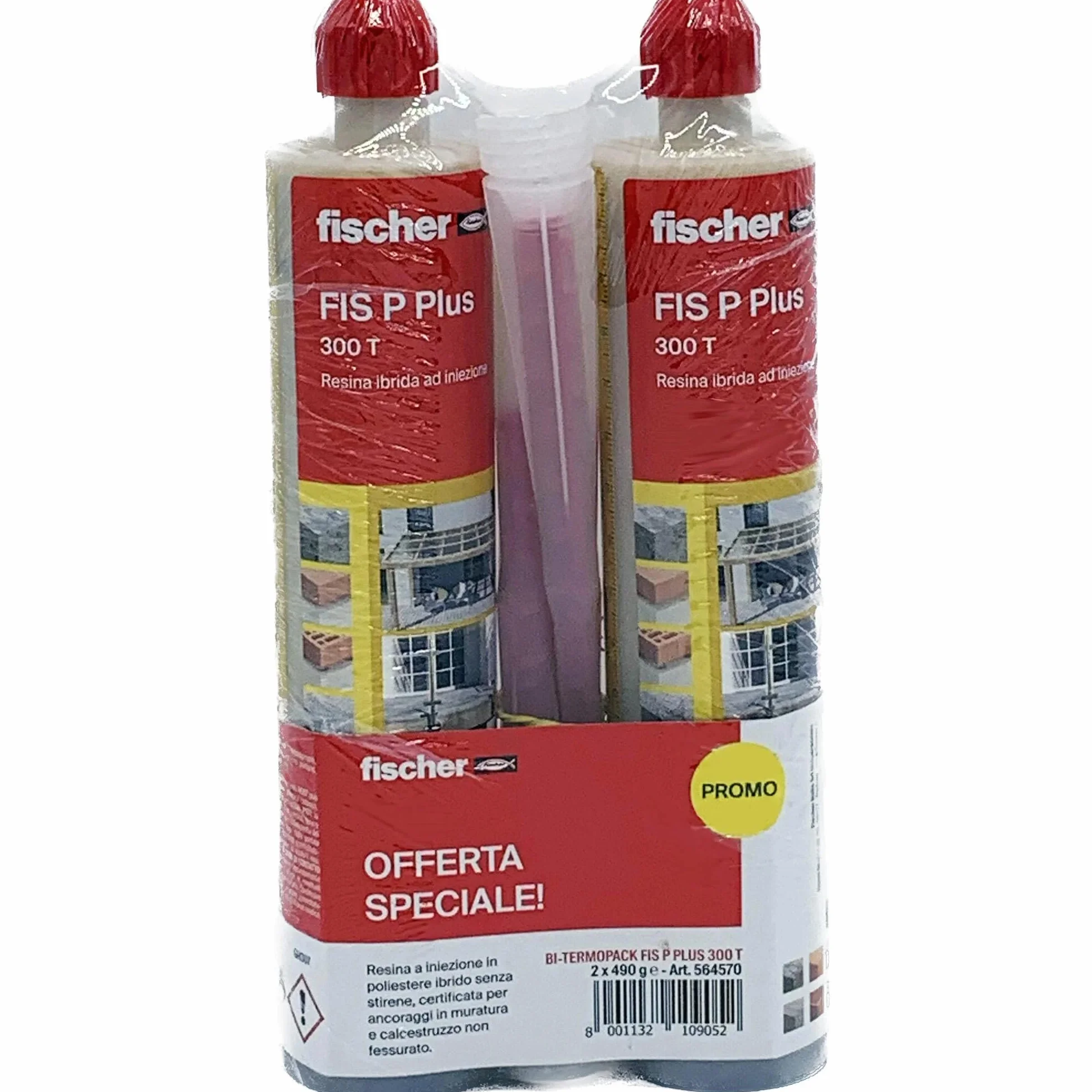 Fischer FIS P PLUS 300 T kołek chemiczny żywica poliestrowa kotwica 2 x 300 ml