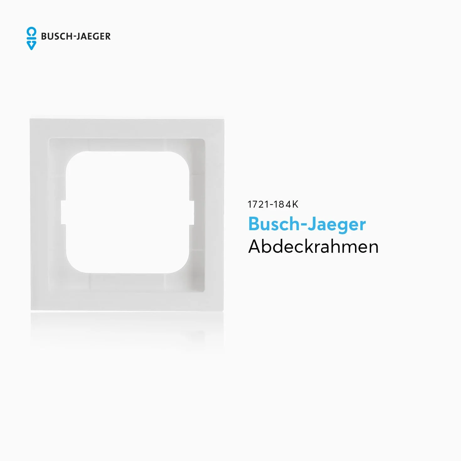 Busch-Jaeger 1721-184K Ramka Pojedyncza Biały