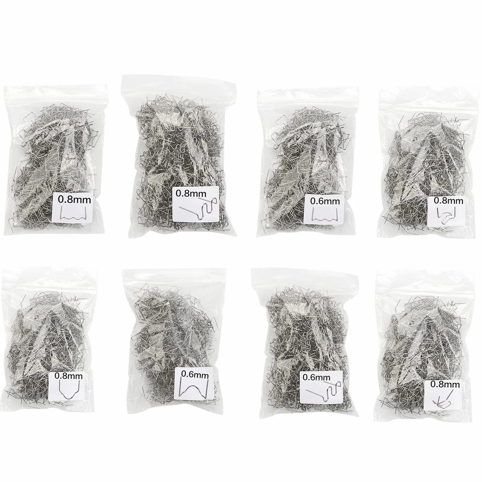 800PCS Plastikowe Zszywacze Samochodowe Ze Stali Nierdzewnej 304 8 Rodzaje Nylon PVC ABS