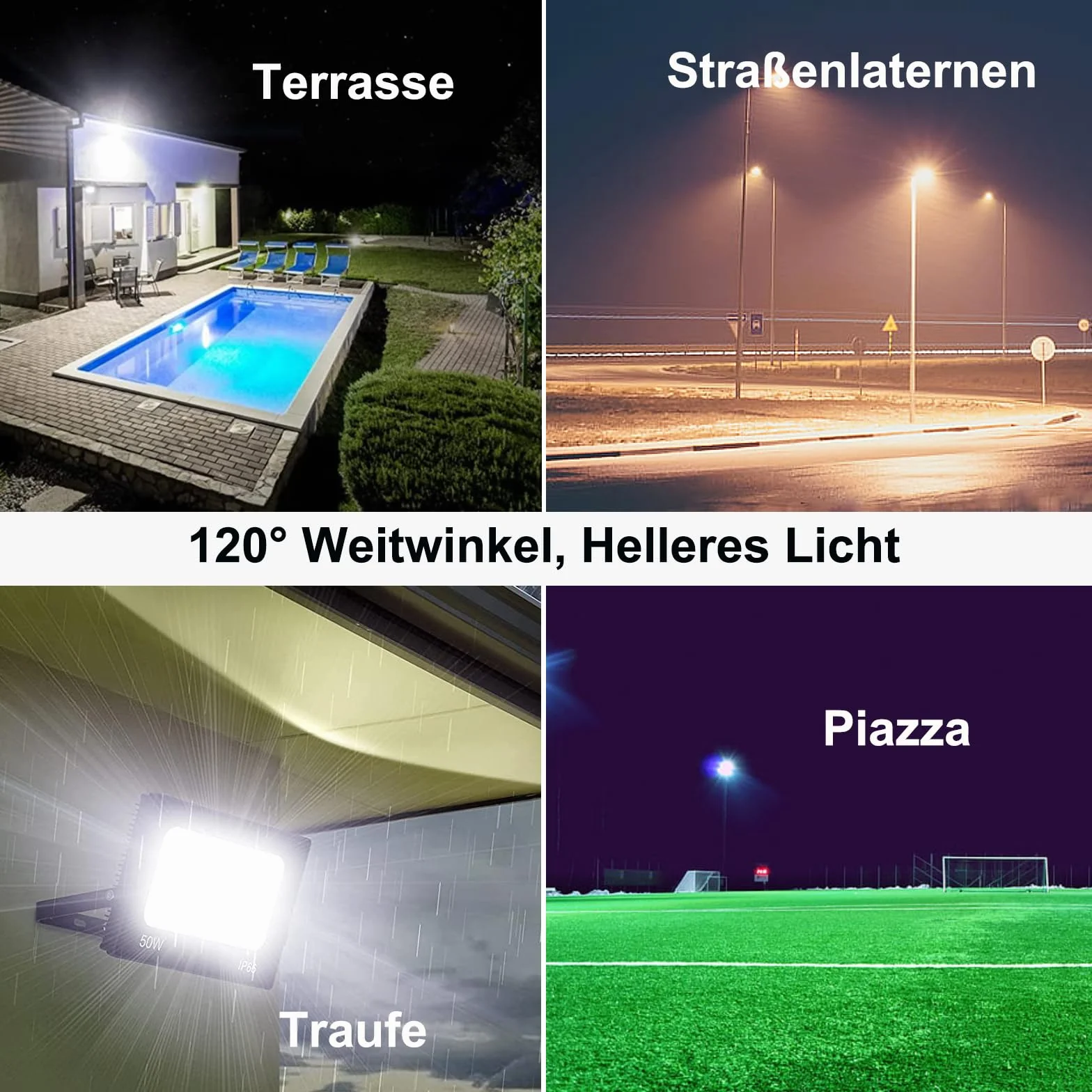 Reflektor LED 10W 5 sztuk 3000K ciepła biel IP65 wodoszczelny super jasny do ogrodu