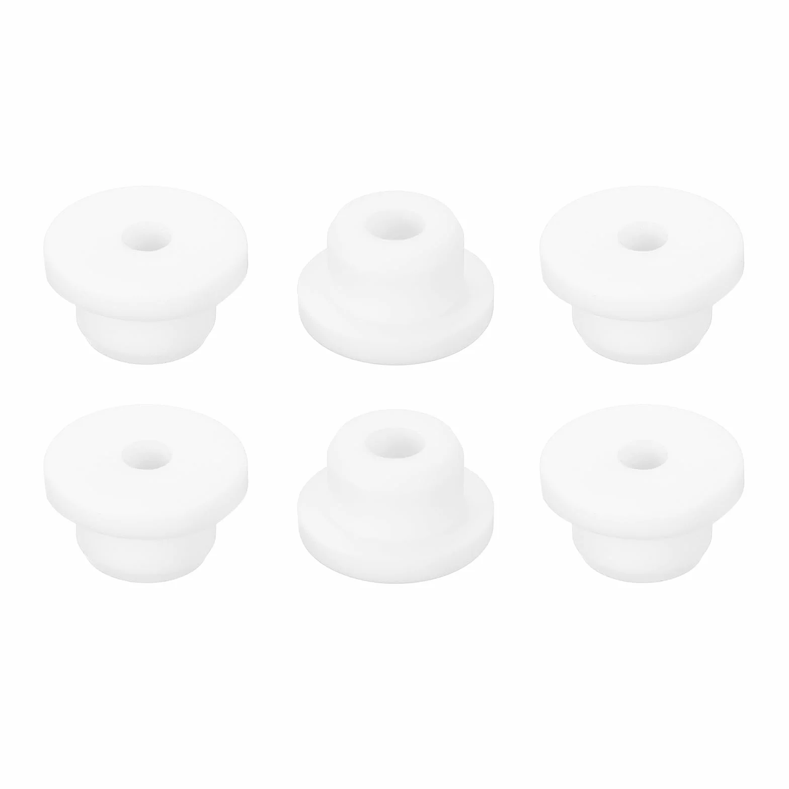 QUARKZMAN gumowe przepusty kablowe 6 sztuk 7 mm ID 16 mm biały