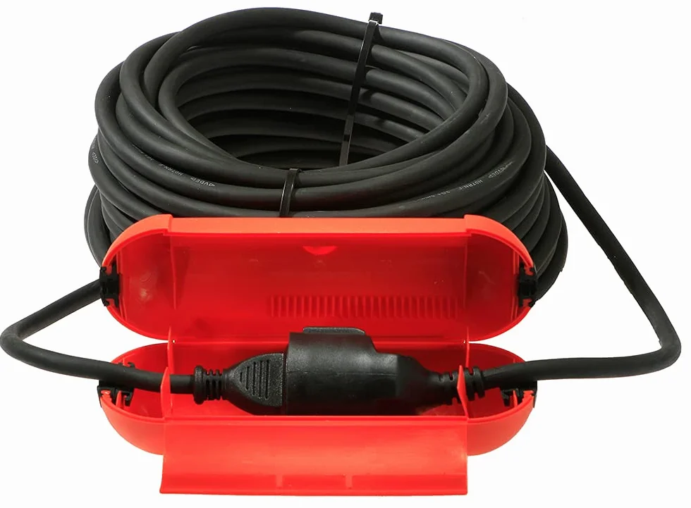 Schwabe Sicherheitsbox Schuko Stecker Buchse Außenbereich IP44 Rot 48707
