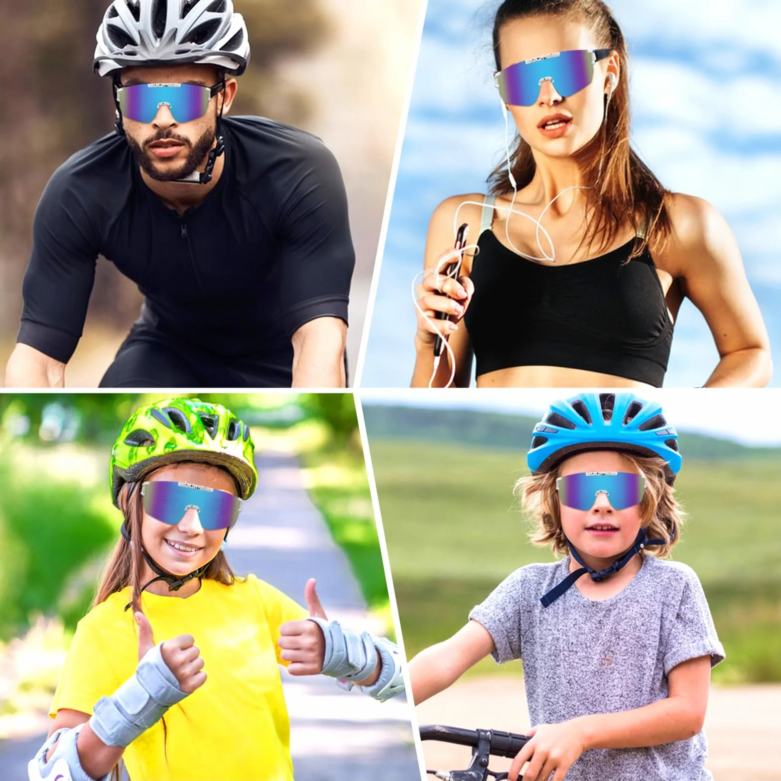 Szybkie okulary, okulary rowerowe dla mężczyzn i kobiet, okulary sportowe, ochrona przed promieniowaniem UV400, do jazdy na rowerze wyścigowym, rowerze MTB, biegania, golfa, jazdy konnej,