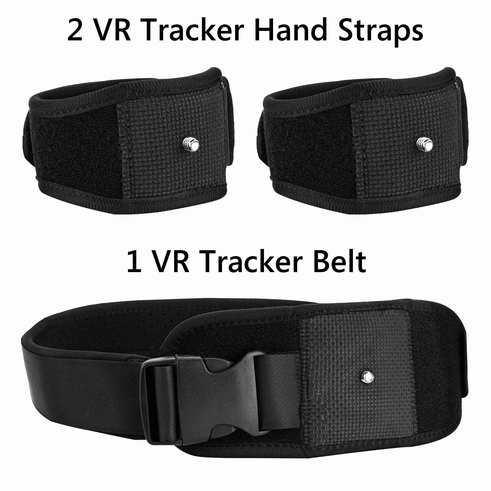 Geekria Pasek VR do trackera i pasek na rękę, kompatybilny z HTC Vive System Tracker, regulowany pasek i paski do dłoni, kompatybilny z trackingiem pasa i full-body w wirtualnej rzeczywistości