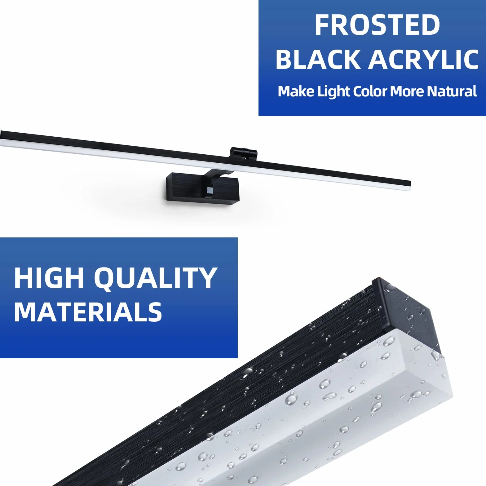 Lampa LED na lustro łazienkowe, 60 cm, 12 W, 1320 lm, lampa łazienkowa, lustro, oświetlenie lustra, oświetlenie lustra 3 CCT, z przełącznikiem, szafka z lustrem, możliwość przyciemniania