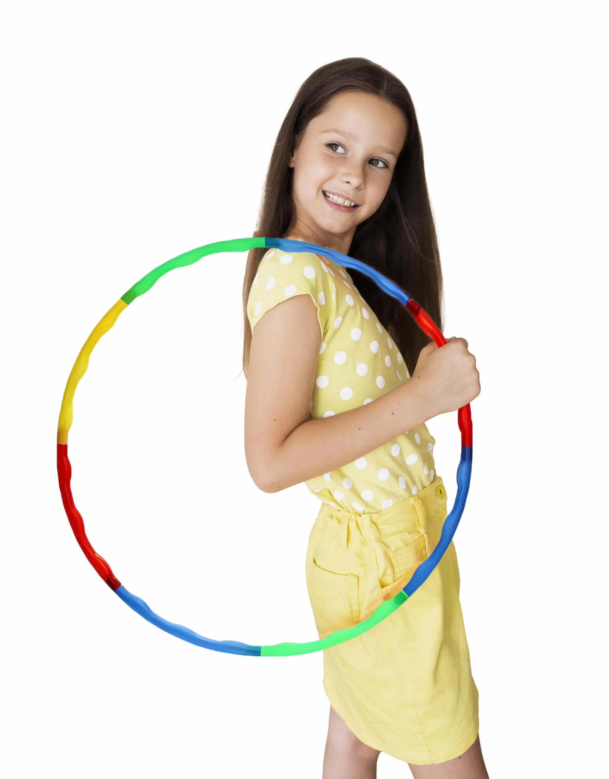 Obręcz hula hop dla dzieci, 2 szt. regulowanych, zdejmowanych obręczy, pierścień dla dzieci, do ćwiczeń Hoopa, obręcz fitness, do tańca, gry sportowe, gimnastyka 60 cm + 65 cm
