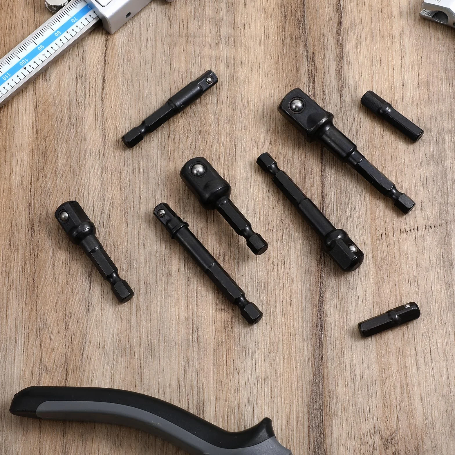 Zestaw Adapterów Nasadek Udarowych Kwadratowych 1/4" 3/8" 1/2" 8 SZT.