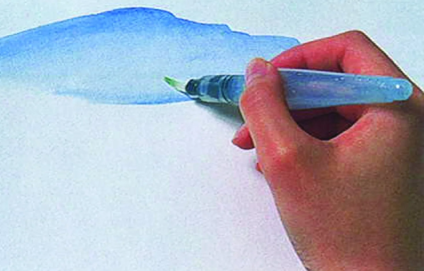 Pentel Water Brush pędzel wodny okrągły zestaw drobny średni szeroki