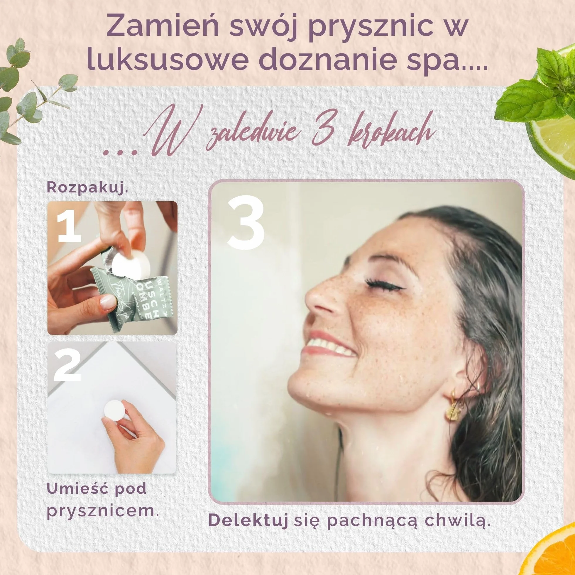 WALTZ 7 Oryginalny zestaw kul prysznicowych, 32 sztuk z 8 zapachami, Aromaterapia z naturalnymi olejkami eterycznymi, Prezent-podziękwoanie dla kobiet, Mamy, Prezent urodzinowy dla mężczyzny