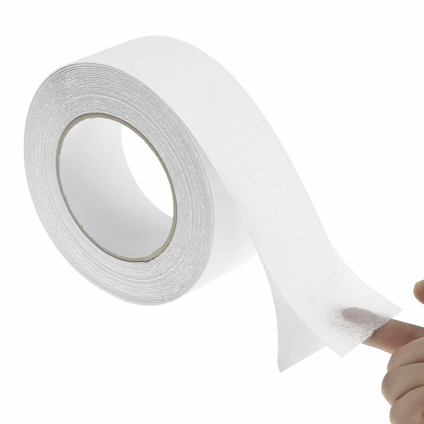 QWORK Przezroczysta taśma antypoślizgowa 5 cm x 10m do drewna marmuru płytek