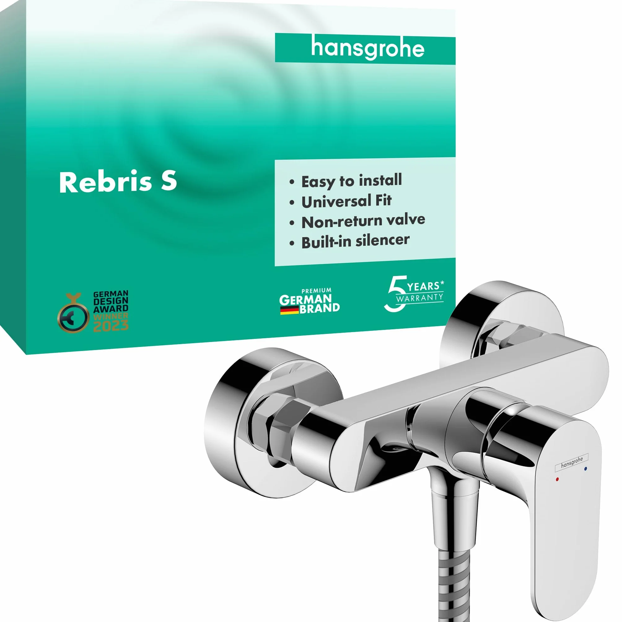 hansgrohe 72640000 Rebris S natynkowa bateria prysznicowa chromowana