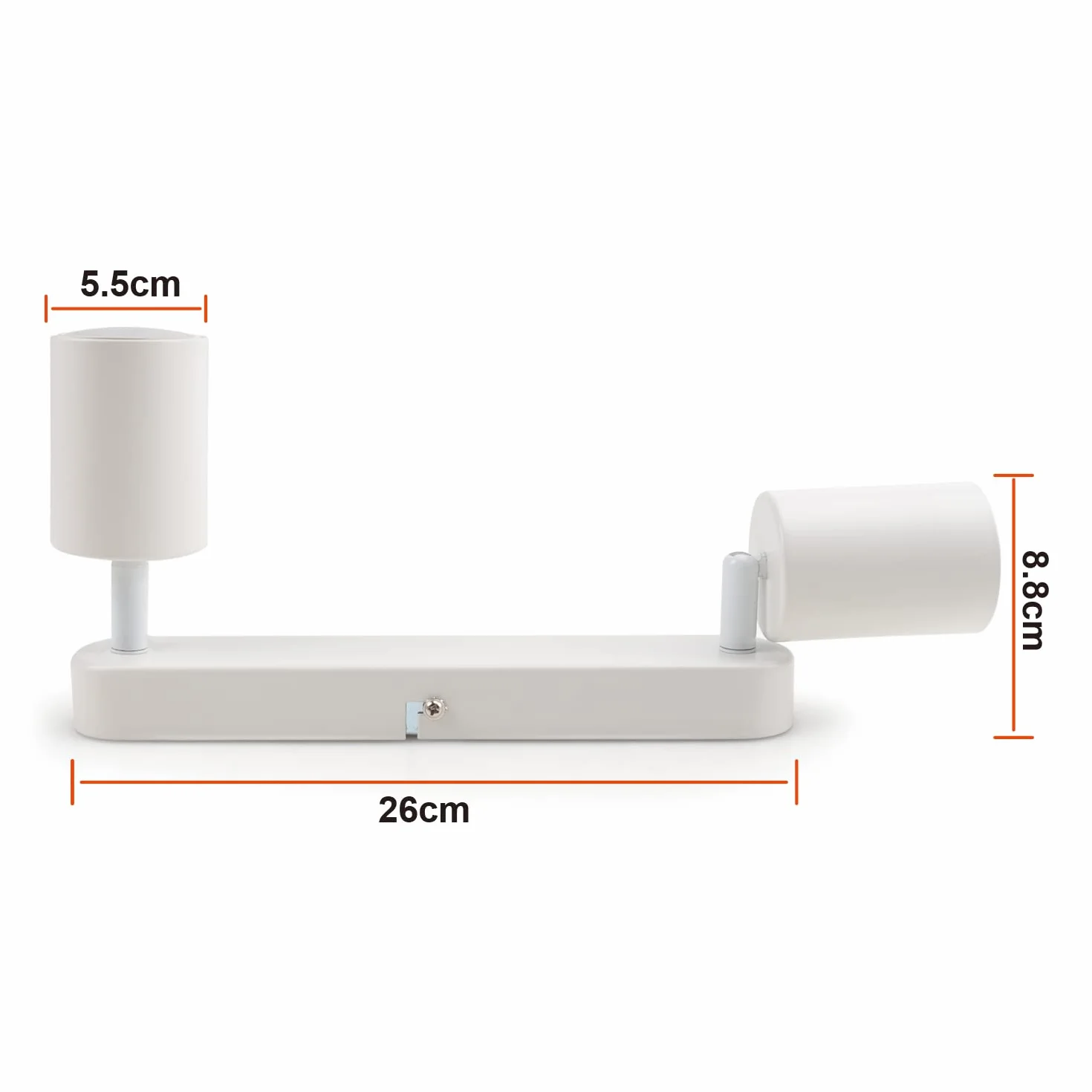 Lampa sufitowa LED GU10 230V biała obrotowa retro vintage