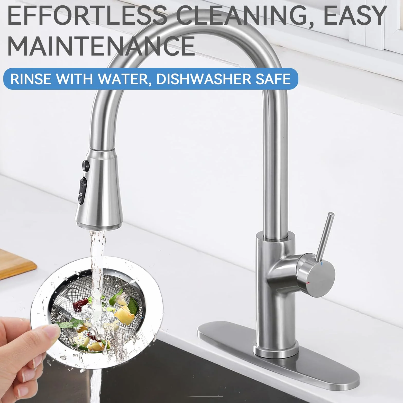 Stainless Steel Bathroom Shower Hair Filter Drain Cover Sink Plug Strainer Pack of 2