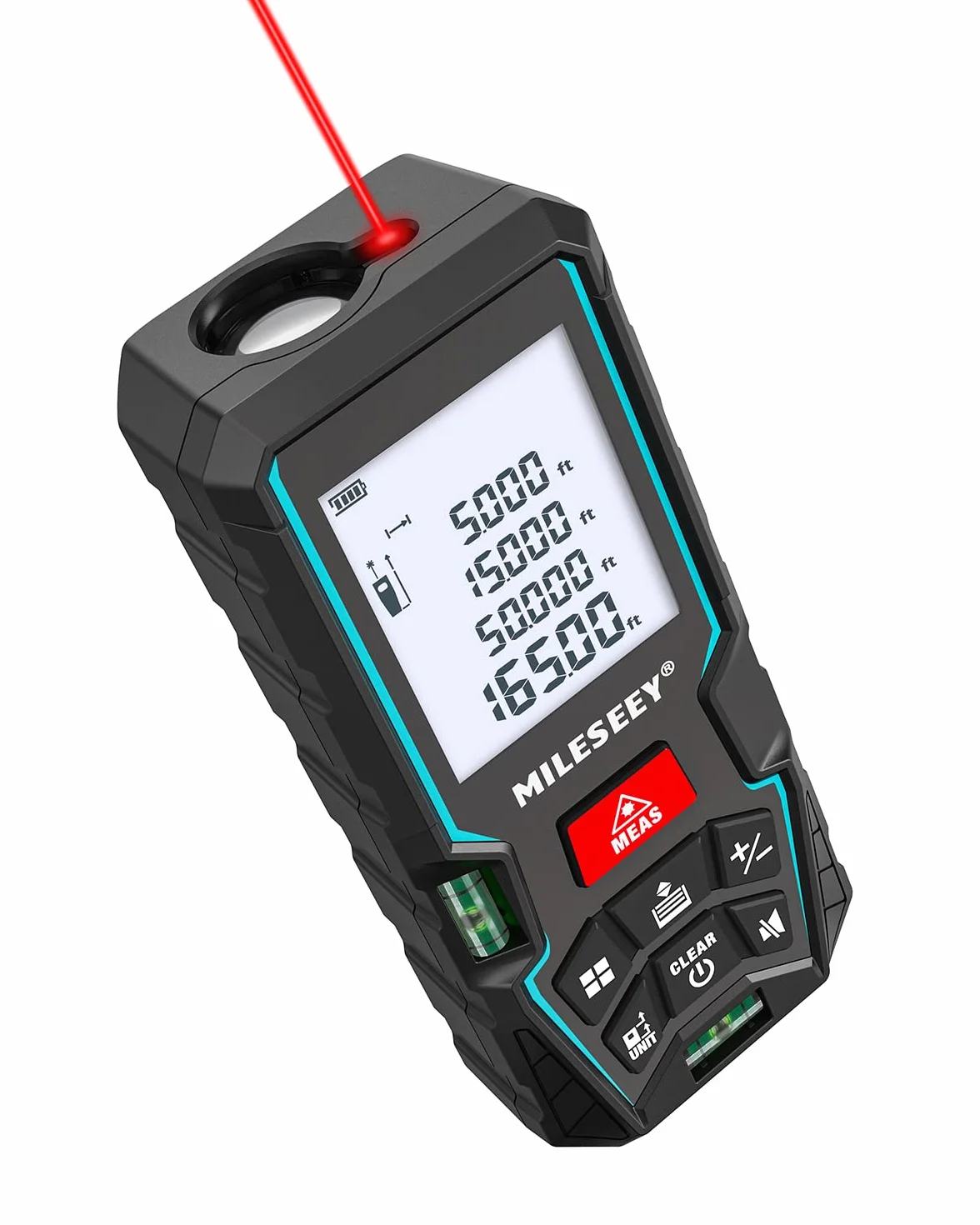 MiLESEEY Dalmierz laserowy D5T-50M 50m dokładność ±2mm podświetlany ekran LCD