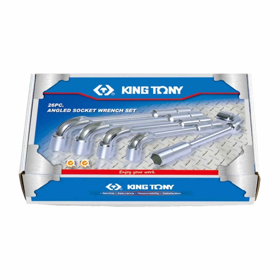 KING TONY Praktyczny Juego llaves pipa bi-hexagonales 6-32mm 26 szt.