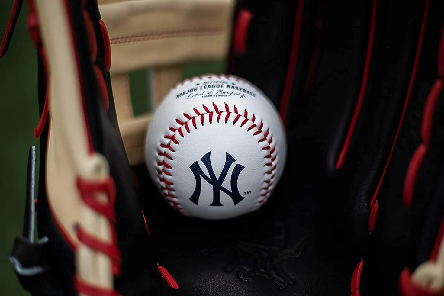 Rawlings MLB New York Yankees Team Logo Baseball, biały, 1
