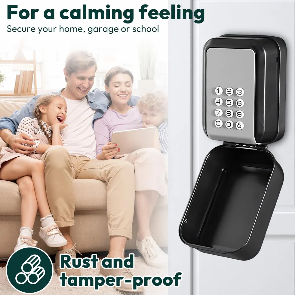 Inteligentny sejf na klucze Bluetooth TTLock kod PIN 12-cyfrowy zewnętrzny