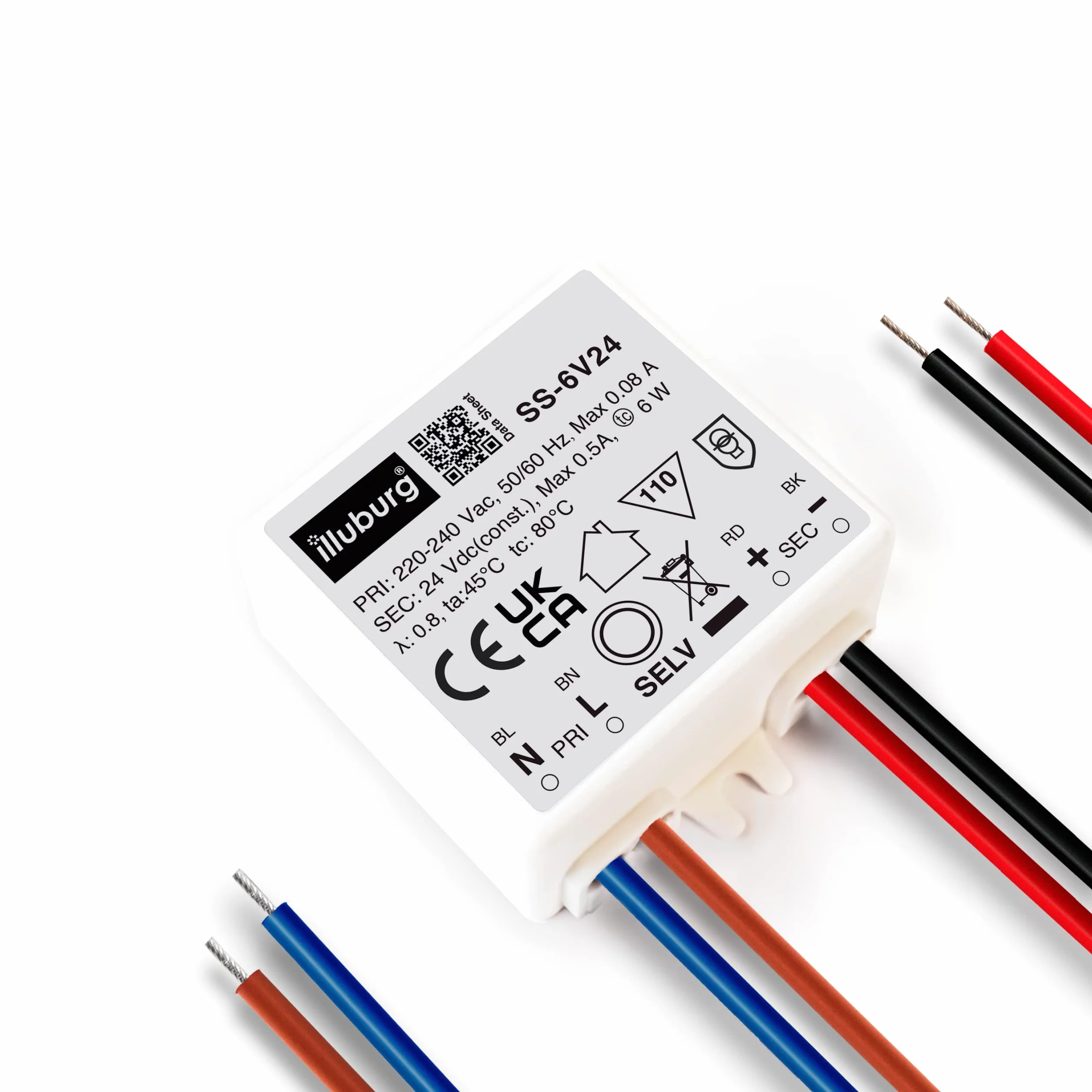 Transformator LED 24 V 6 W Zasilacz do Taśmy LED Bez Migotania