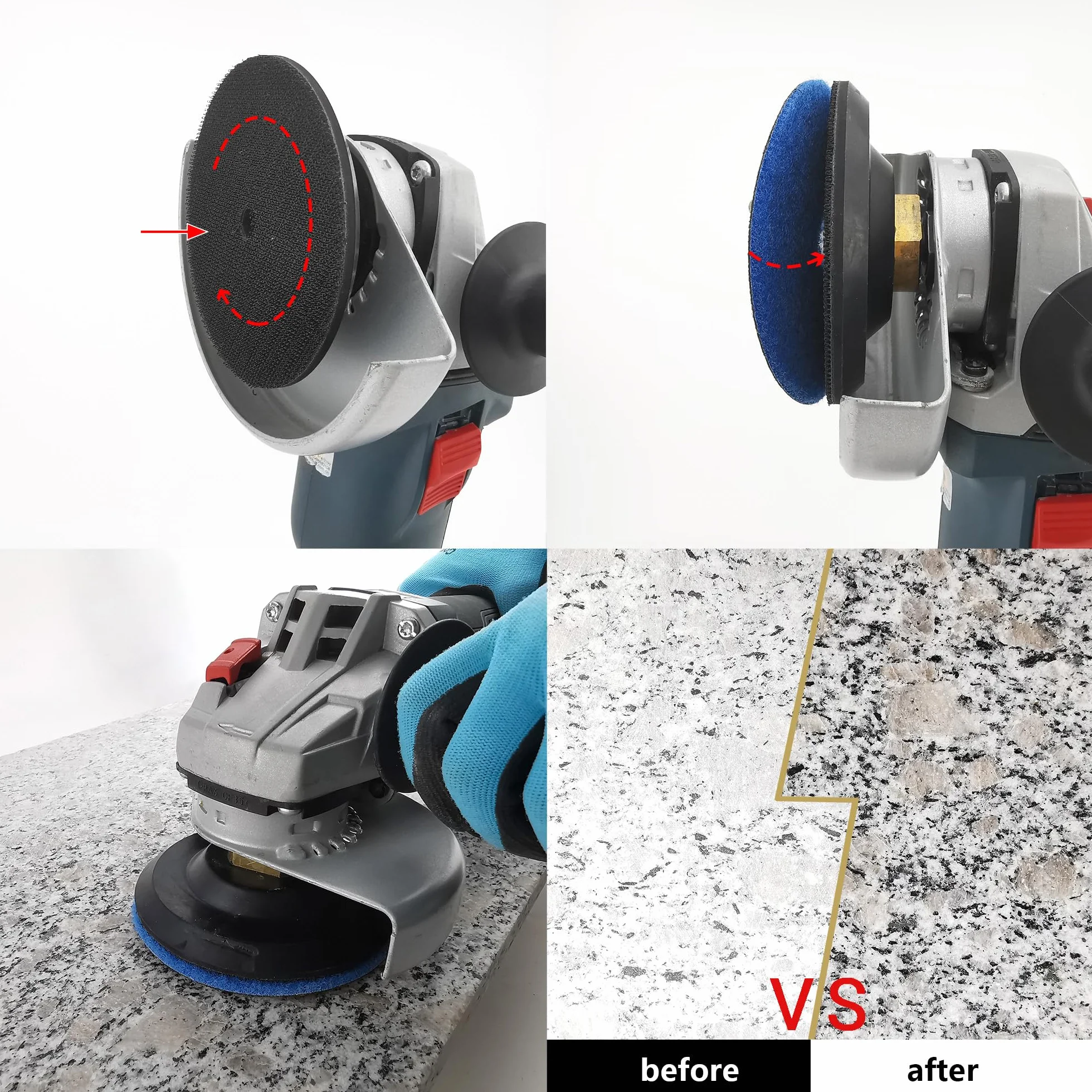 NBB Diamentowe podkładki polerskie 100 mm do polerowania granitu marmuru kamienia ceramiki 50#
