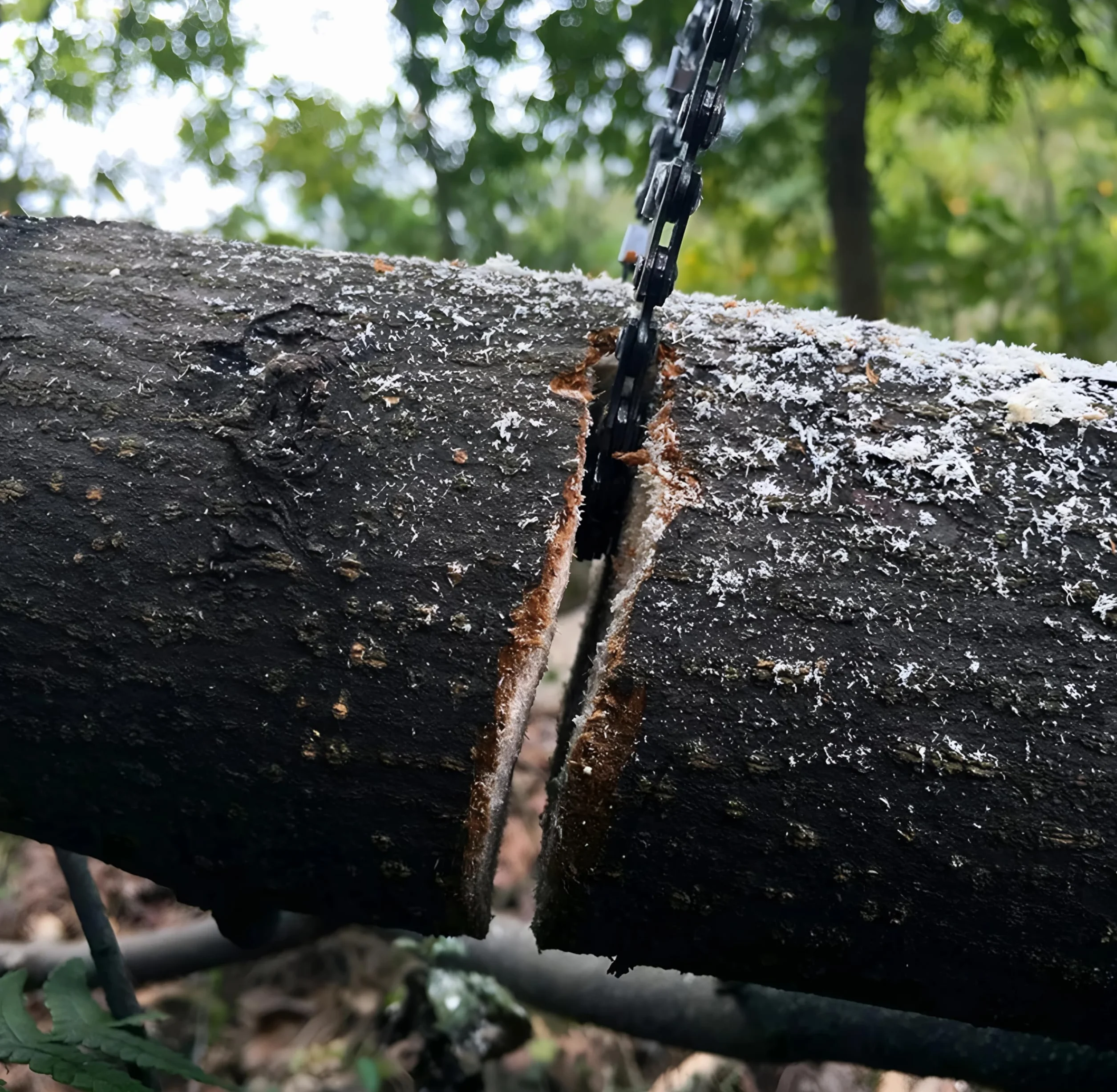 Ręczna piła łańcuchowa 65 cm z uchwytem materiałowym, torba na pasek, do drewna i tworzywa sztucznego