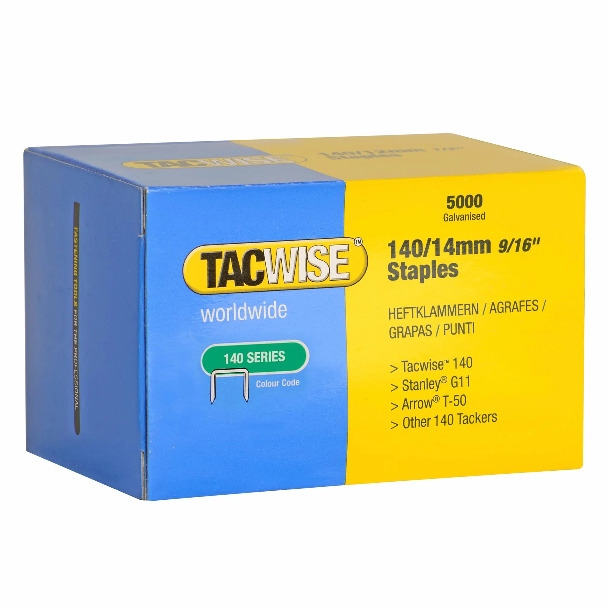 Tacwise 0344 Zszywki ocynkowane typu 140/14 mm, 5000 sztuk