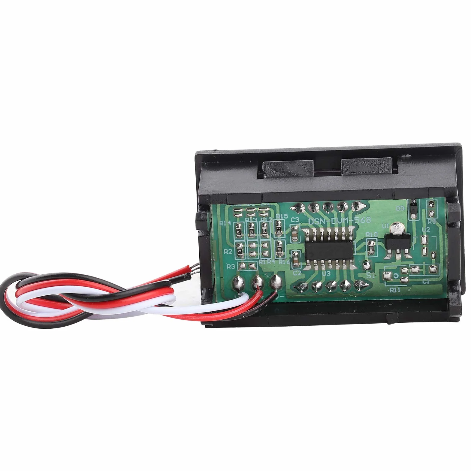Voltmeter DC 0-100V Mini 0,56" LED Anzeige Digital Volt Panel Meter mit Verpolungsschutz Rot
