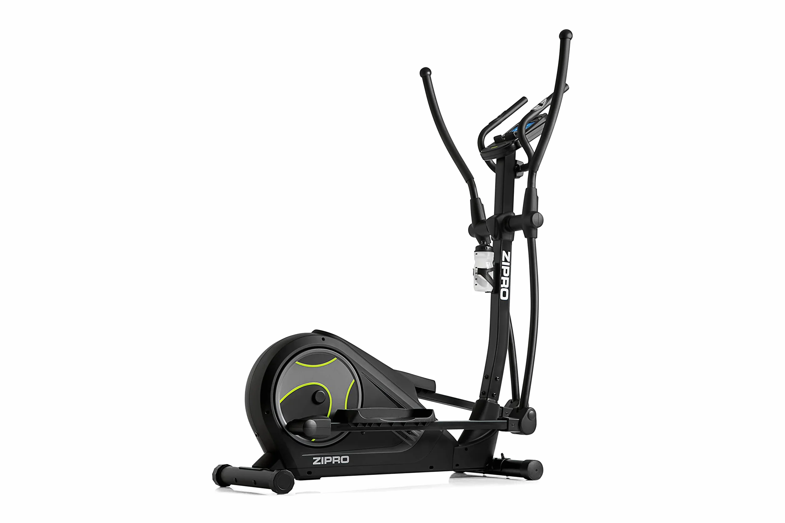 Zipro Heat | Home Magnetyczny orbiter do 150 kg | iConsole+ 8-stopniowy system oporu | trenażer domowy mierzy tętno, kalorie, prędkość | w kolorze czarnym