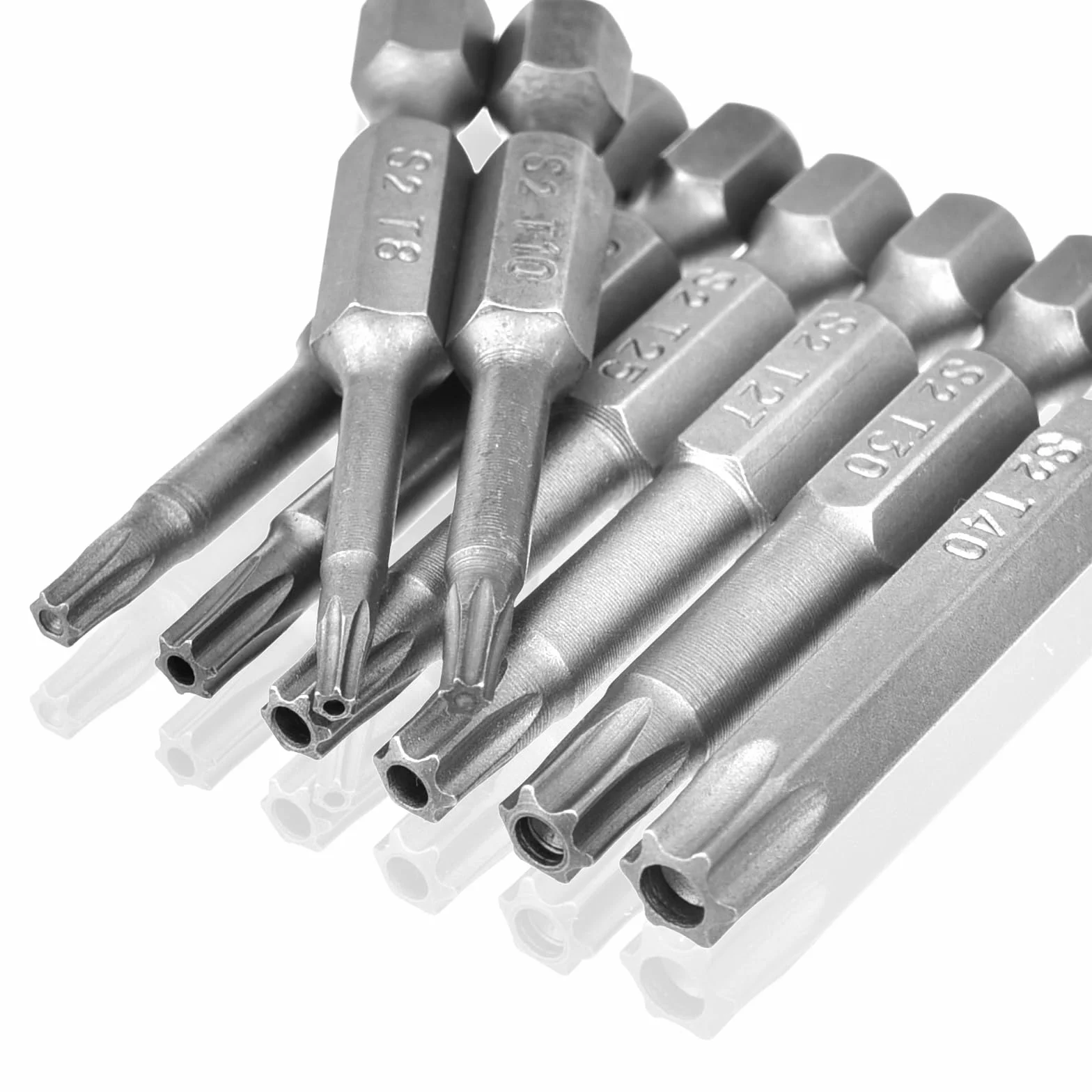 Zestaw bitów Torx magnetycznych T8-T40 z otworem 50 mm