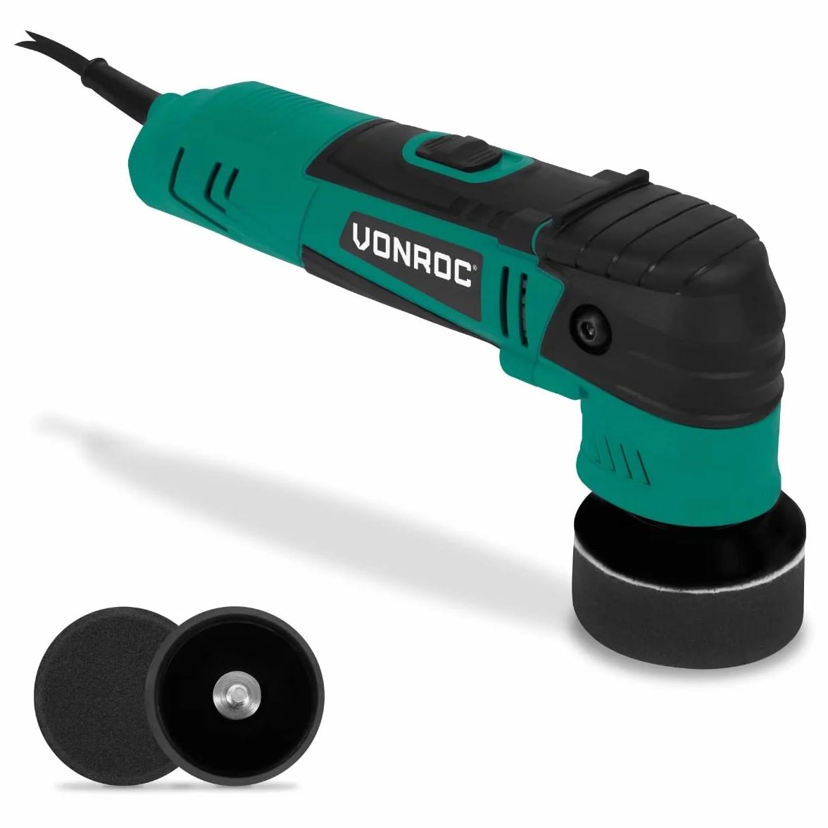 VONROC Polerka Dual Action 400W 50 mm / 75 mm – Mini Polerka Mimośrodowa DA do Korekty Lakieru